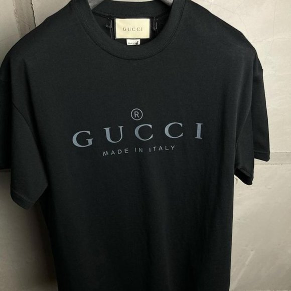 Gucci Men Black Cotton Shirt Size:XLarge